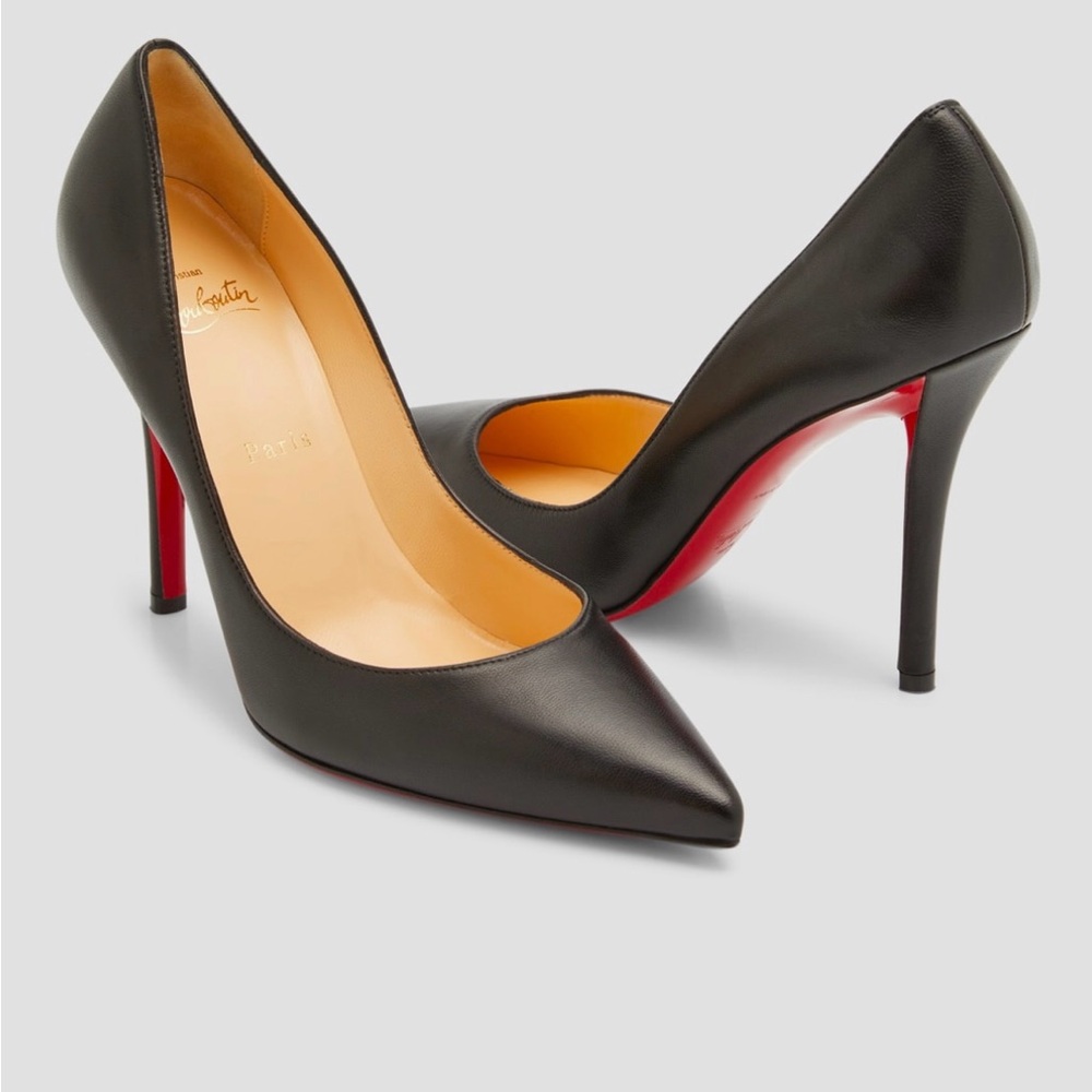 Christian Louboutin Apostrophy Black Stiletto Heels